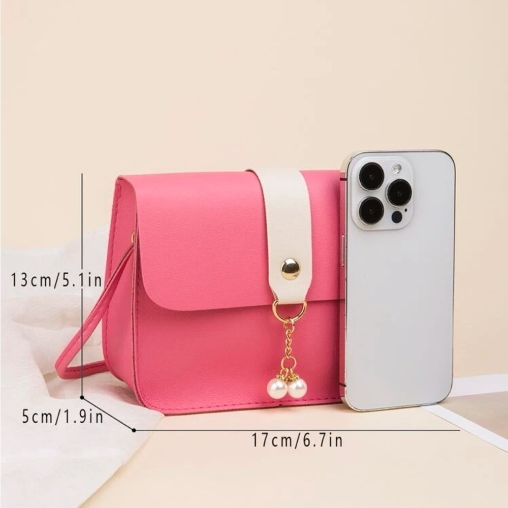 ⚠️Clearance Hot Pink Mini Square Crossbody Bag - Picture 5 of 5